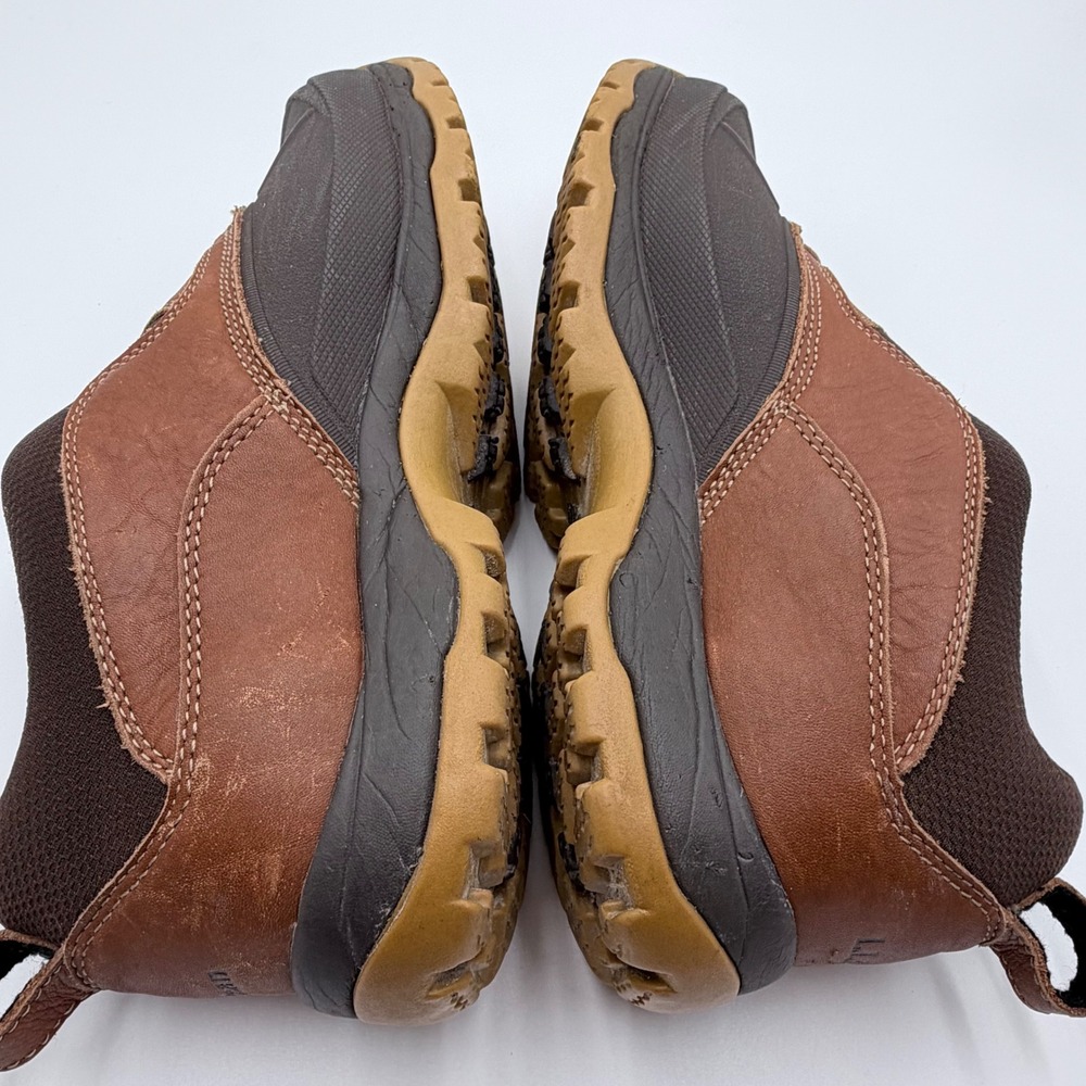 LL Bean Tek 2.5 Storm Chaser Slip On Duck Boots Brown Leather Womens 11 297729